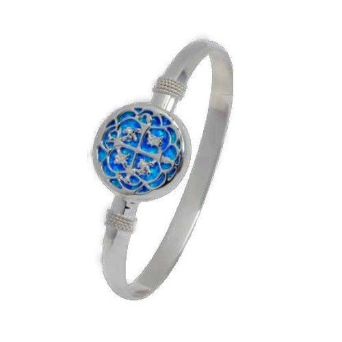 6mm Treasure Coin Created Opal Hook Bracelet W/wraps 7.5  - S6TCOP75