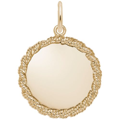 8179-Disc Charm - 14K Gold - 10-4619-14kg