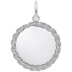 8179-Disc Charm - 14K White Gold - 10-4619-wg