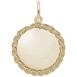 8179-Disc Charm - Gold Plated - 10-4619-gp