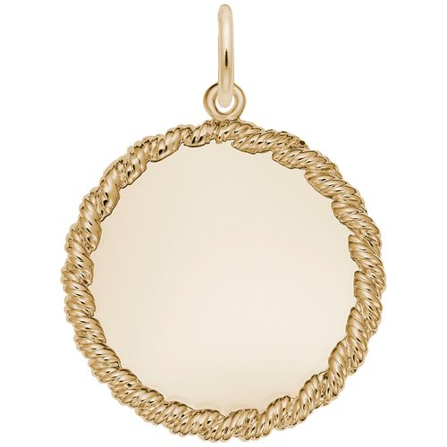 8180-Disc Charm - 10K Gold - 10-4620-10kg
