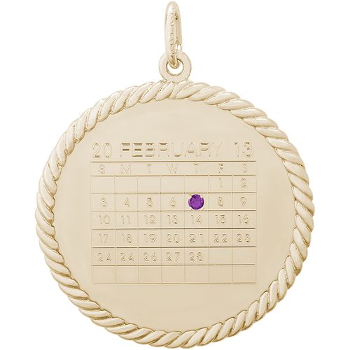 8339-Calendar Charm - 14K Gold -10-4639-14kg