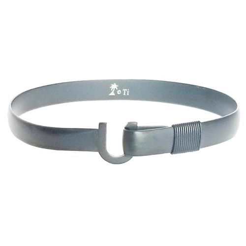 8mm Nautical Gray Matte Finish Titanium Hook Bracelets