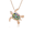 Abalone Turtle Pendant 21mm, Hawaiian Inspired  Pendant, STP-0026P/RG