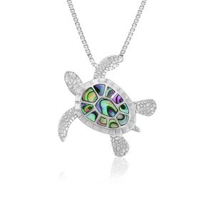 Abalone Turtle Pendant 21mm, Hawaiian Inspired  Pendant, STP-0026P/WG