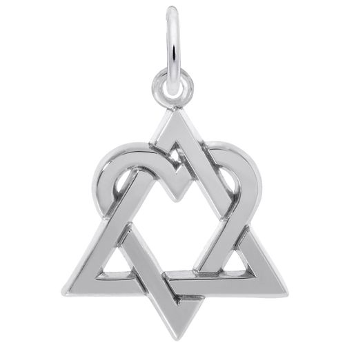 Adoption Logo Charm - 14K White Gold - 10-1823-WG