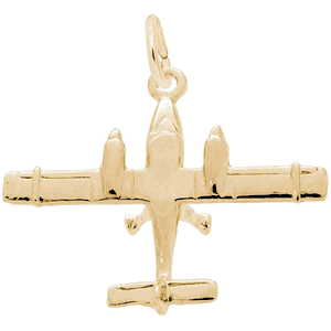 Airplane Charm 10K Gold - 10-3032-0-10K