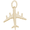 Airplane Charm 14K Gold - 10-0632