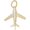 Airplane Charm Gold Plated - 10-0598