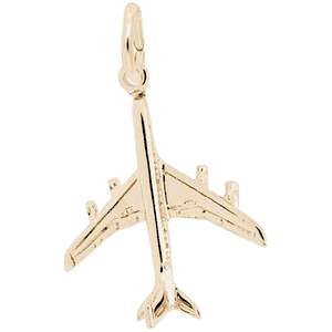 Airplane Charm Gold Plated - 10-296-0-GP
