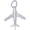 Airplane Charm Silver - 10-0598