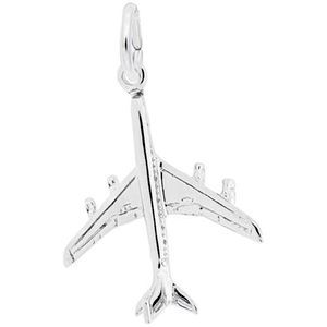 Airplane Charm Sterling Silver - 10-296-0-SS