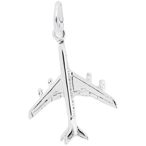 Airplane Charm Sterling Silver - 10-296-0-SS