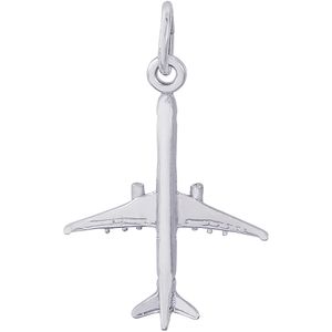 Airplane Charm - Sterling Silver - 10-8326