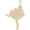 Alaska Map Charm 10K Gold - 10-6470