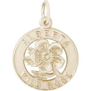 Alberta Rose Charm - 14K Gold - 10-4203