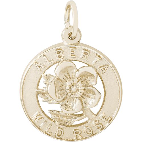 Alberta Rose Charm - Gold Plated - 10-4203