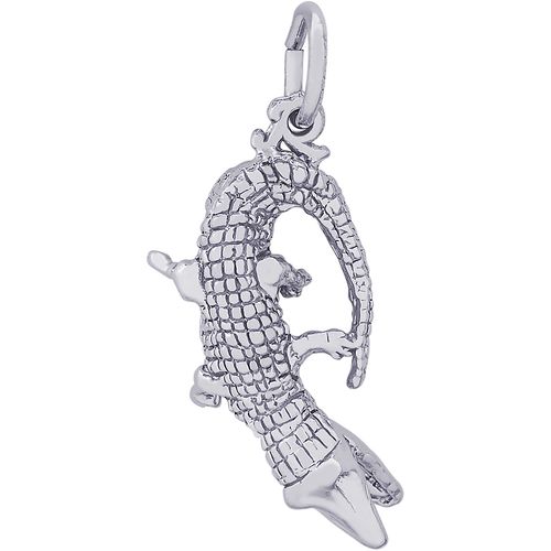 Alligator Charm - 14K White Gold - 10-1670