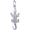 Alligator Charm Silver - 10-7757