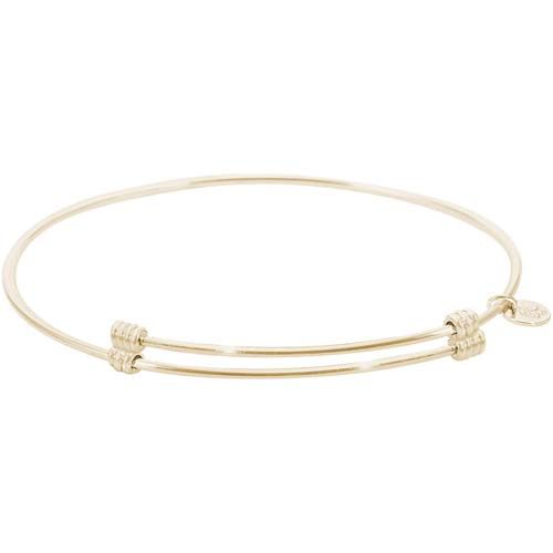 Alluring Bangle Bracelet 14K Gold - 20-521-7-14K