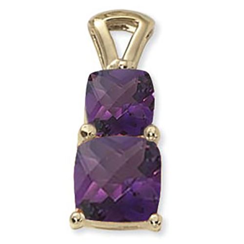 Amethyst Pendant - 14K Yellow Gold - 80374AM