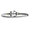 Anchor Cable Hook Bracelet - Sterling Silver & 14K Gold 5mm 7 Inch