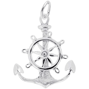 Anchor,wheel Charm Sterling Silver - 10-1727-0-SS