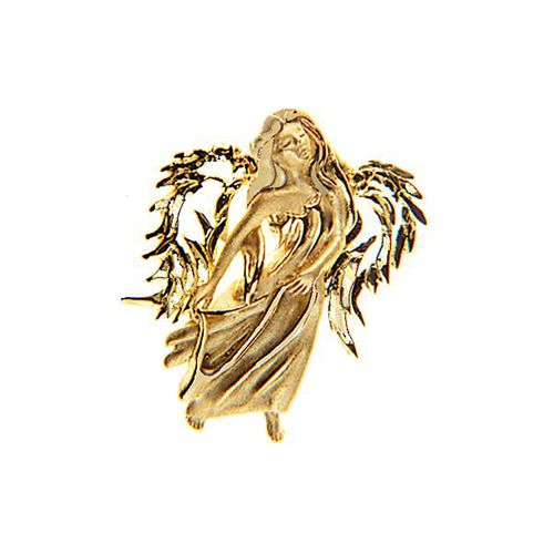 Angel Pendant - 14K Yellow Gold