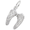 Angel Wings 3D Charm Silver - 10-8338