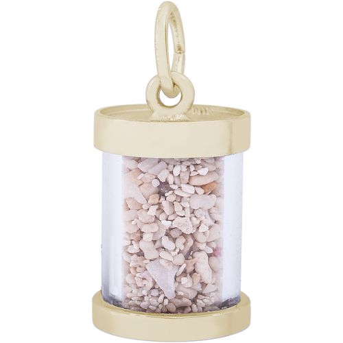 Antigua Sand Capsule Charm - Gold Plated