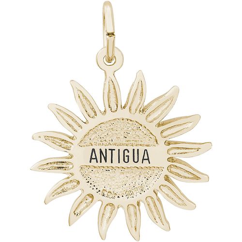 Antigua Sun Large Charm - 14K Gold