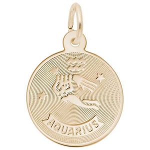 Aquarius Charm 10K Gold - 10-4581-0-10K