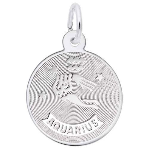 Aquarius Charm 14K While Gold - 10-4581-0-14KW