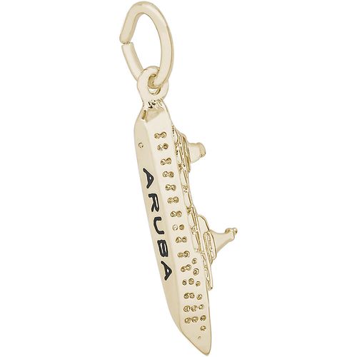 Aruba Cruise Ship Charm - 10K Gold