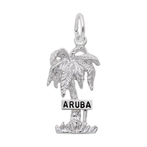 Aruba Palm Tree Charm - Sterling Silver - 10-4664-s