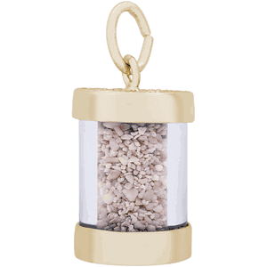 Aruba Sand Capsule Charm - 10K Gold