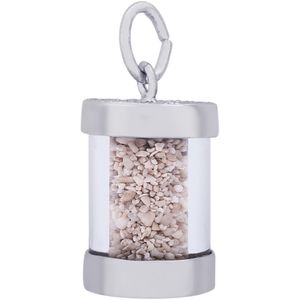 Aruba Sand Capsule Charm - 14K White Gold