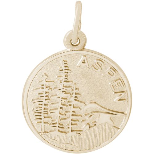 Aspen Scene Charm - 10K Gold