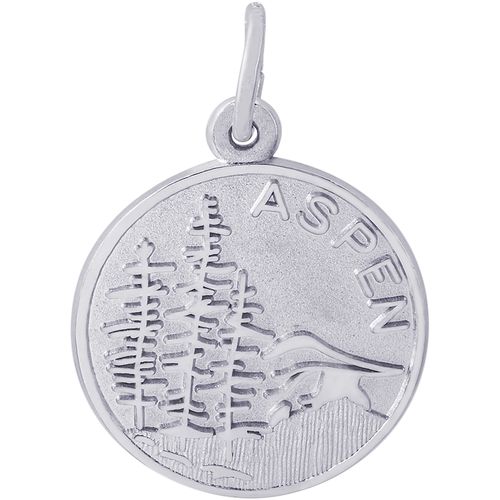 Aspen Scene Charm - Sterling Silver
