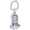 Baby Shoe Charm April Silver - 10-0473-4
