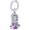Baby Shoe Charm Feb White Gold - 10-0473-2
