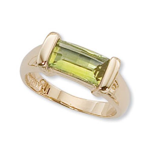 Baguette Peridot Ring - 14K Yellow Gold Size 7 - 70098PE