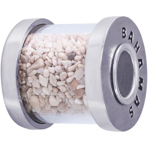Bahamas Sand Bead Charm - 14K White Gold