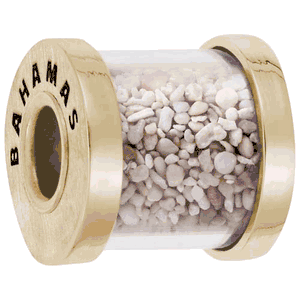 Bahamas Sand Bead Charm Gold Plated - 10-1524-0-GP