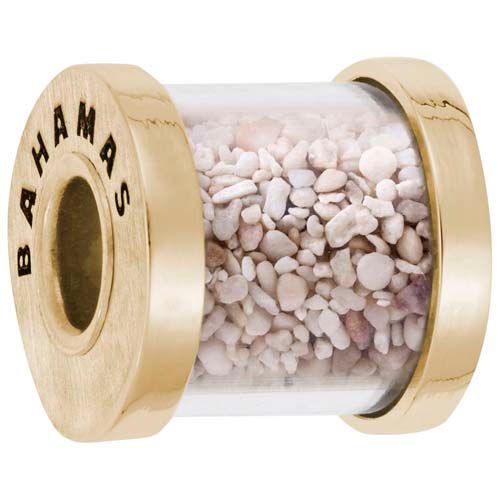 Bahamas Sand Bead Charm Gold Plated - 10-1524-0-GP