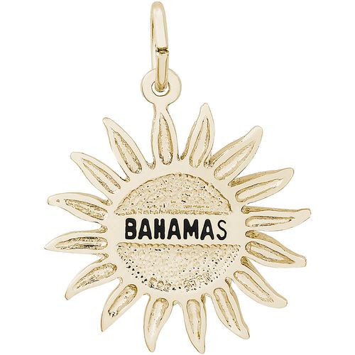 Bahamas Sun Large Charm - 14K Gold