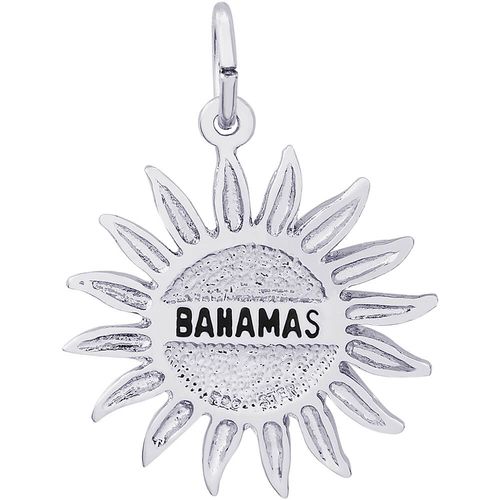 Bahamas Sun Large Charm - Sterling Silver