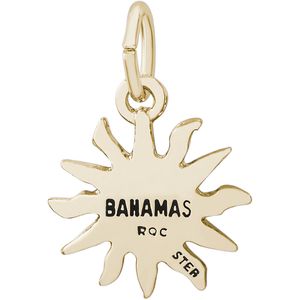 Bahamas Sun Small Charm - 10K Gold