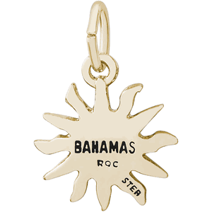 Bahamas Sun Small Charm - 14K Gold