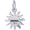 Bahamas Sun Small Charm - 14K White Gold